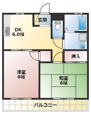 グリーンハイツ桃山の間取り