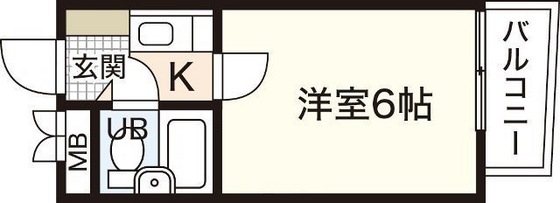 広島市佐伯区五日市中央のマンションの間取り