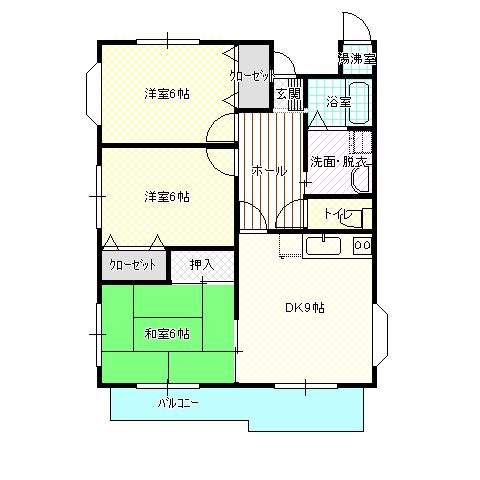 パークタウン参番館の間取り