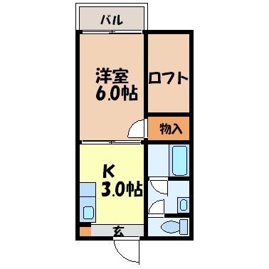 ビューパレールナ（栄田町）の間取り