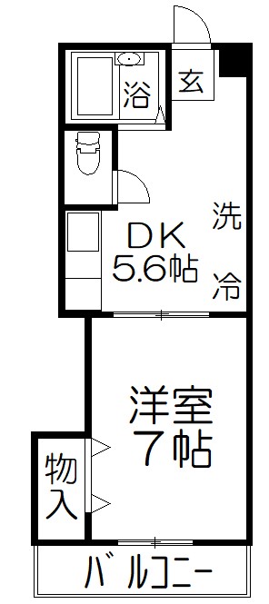 さいたま市浦和区本太のマンションの間取り