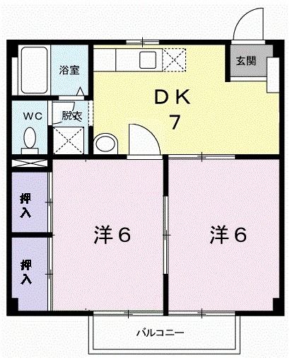 三重郡朝日町大字縄生のアパートの間取り