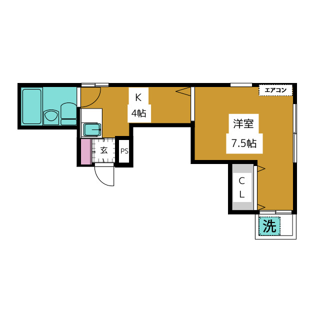 世田谷区下馬のマンションの間取り