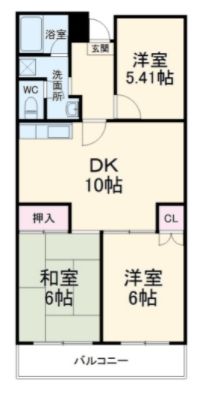 千葉市花見川区幕張本郷のマンションの間取り