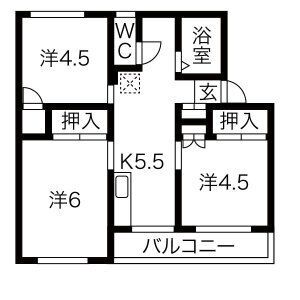 ヴィラナリー安八II1号棟の間取り