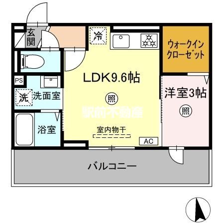 Ｄ－ＲＯＯＭ柳川駅前の間取り