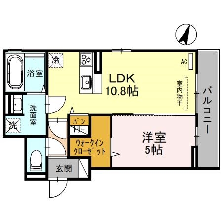 D-ROOM女池上山Iの間取り