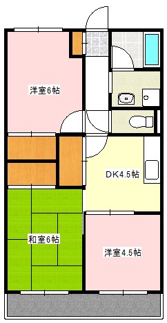 南流山東ハイツの間取り