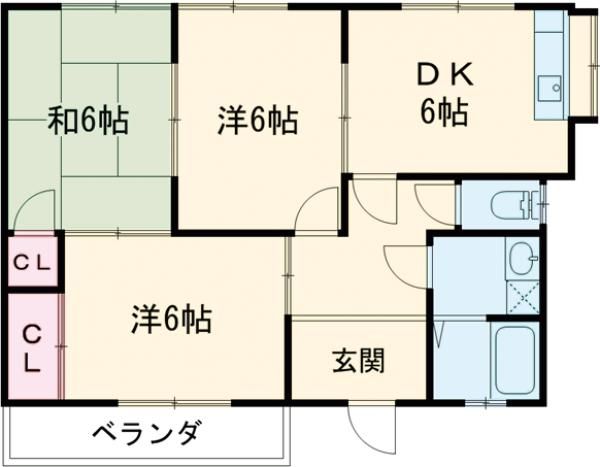 東ハイツの間取り