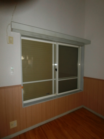 セキュリティ　強風時も安心のシャッター付です