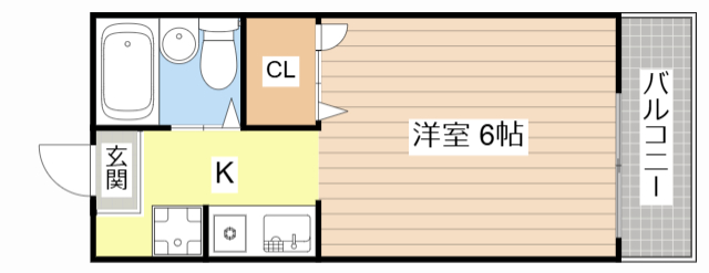 サンシティ長浜B棟の間取り