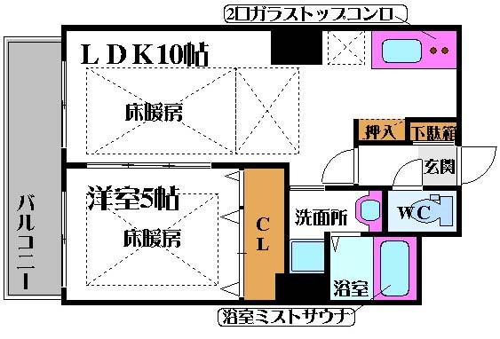 ノルデンタワー新大阪プレミアムの間取り