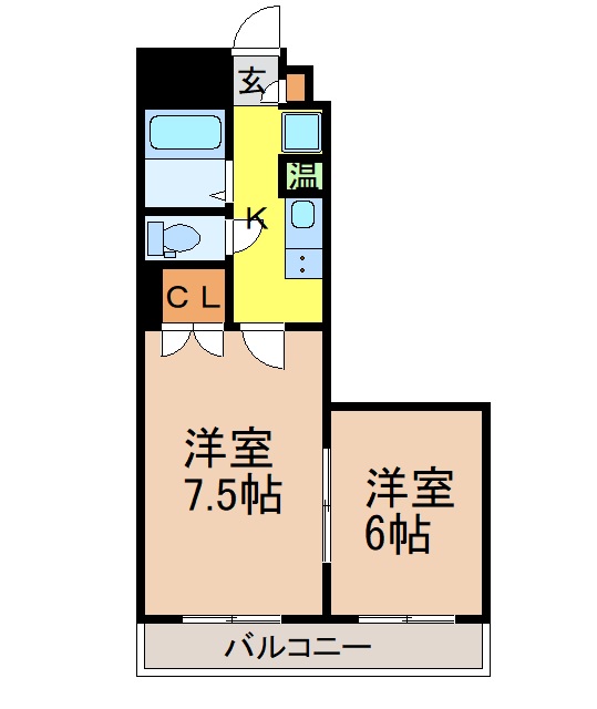 名古屋市瑞穂区船原町のマンションの間取り