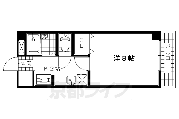 宇治市槇島町のマンションの間取り