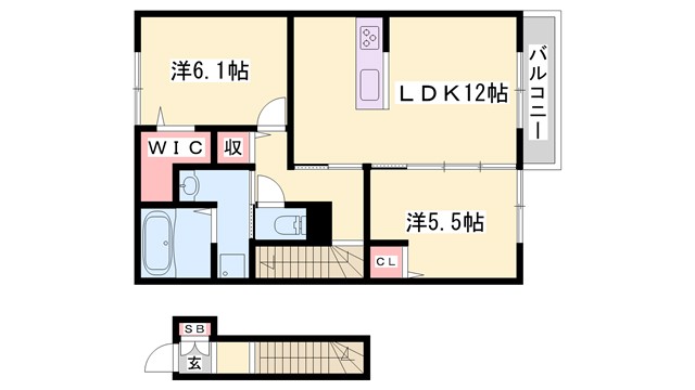 エコールK　IIの間取り