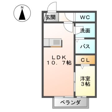 ブランシュ国府宮の間取り