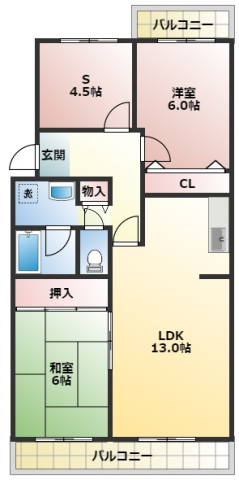 ヴィブレ若宮東の間取り