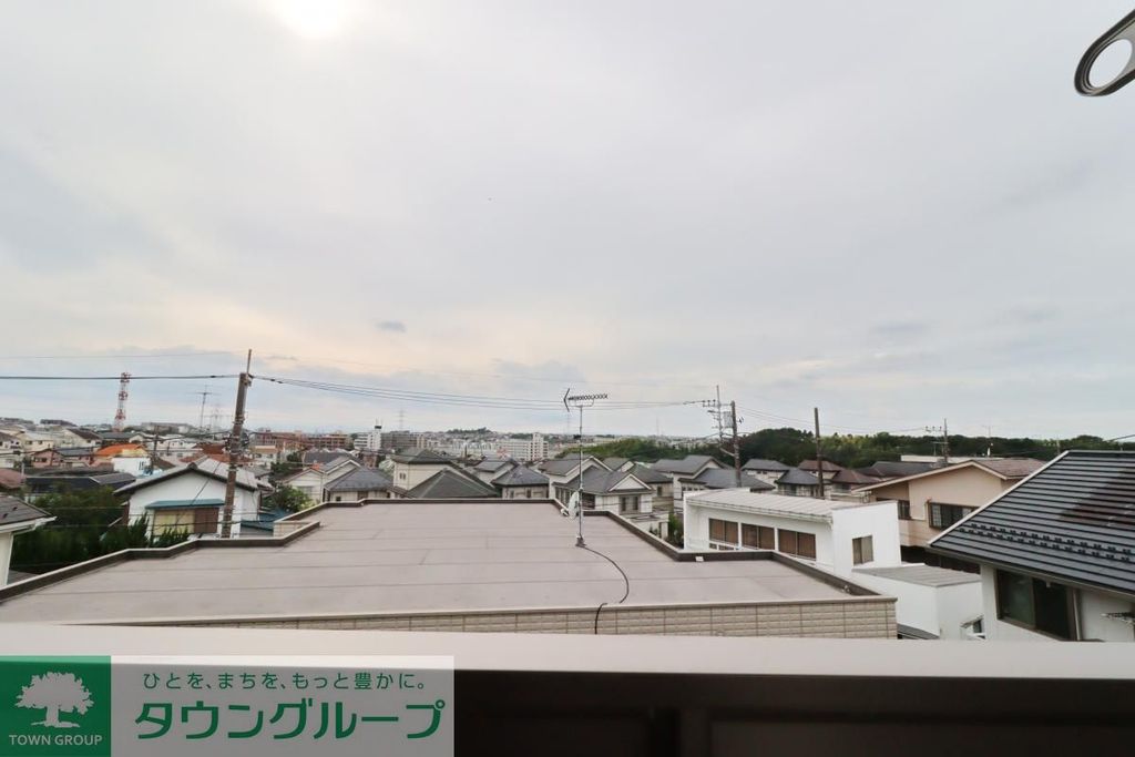 【横浜市青葉区荏田町のアパートの眺望】