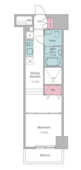 台東区台東のマンションの間取り