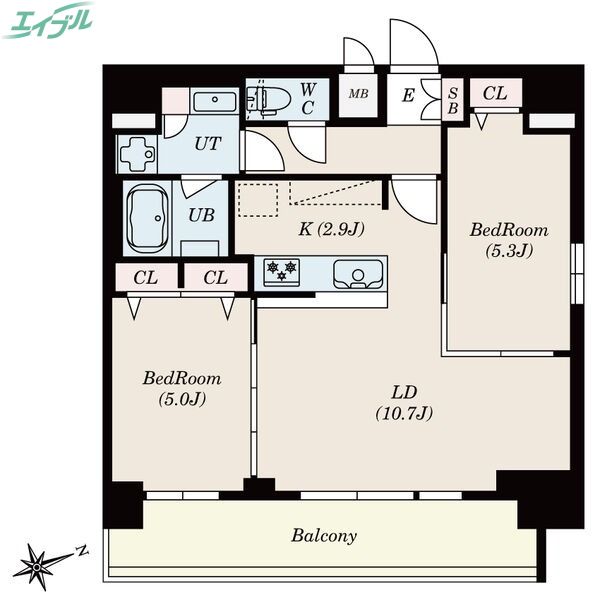 Ｓ－ＲＥＳＩＤＥＮＣＥ四日市安島ａｌｏｇｇｉｏの間取り