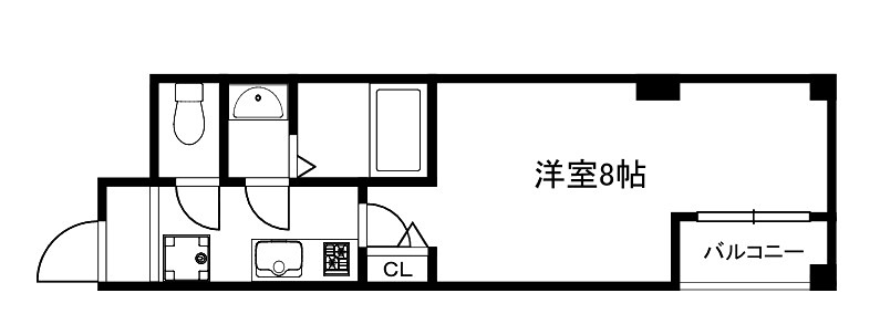 京都市上京区五番町のマンションの間取り