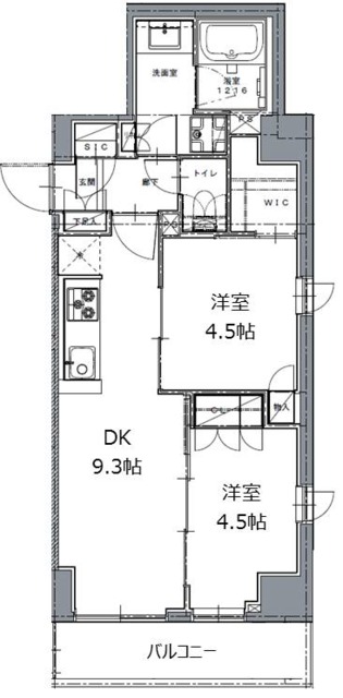 レジディア白金高輪2の間取り