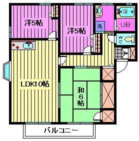 さいたま市桜区中島のアパートの間取り