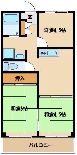 北区志茂のマンションの間取り