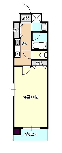 ＪＲ土讃線 土佐山田駅 徒歩2分 4階建 築27年の間取り写真