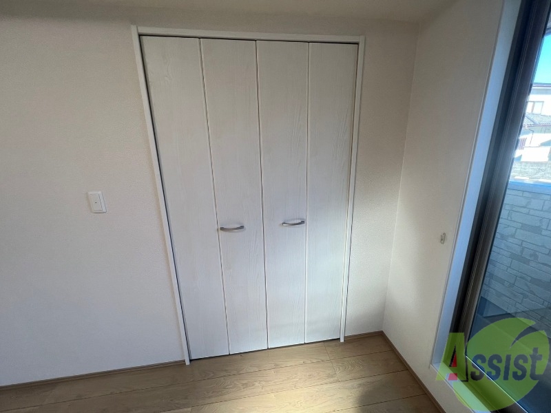 収納　クローゼットがあるのでしっかり収納ができます