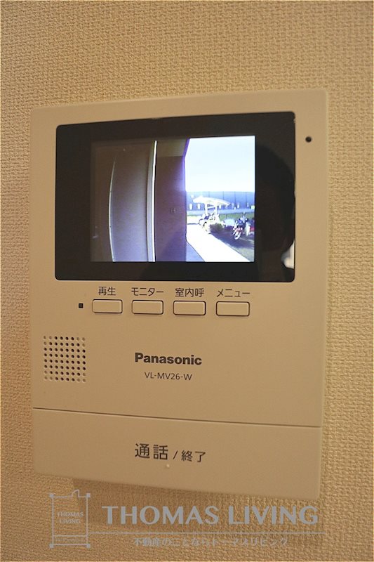 セキュリティ　安心のモニター付きインターフォンです。