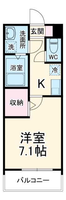 MELDIA京成津田沼IIの間取り写真