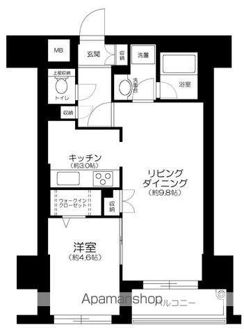西武新宿線 高田馬場駅 徒歩11分 13階建 築28年の間取り写真