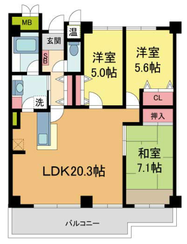 ラピタス31西宮の間取り写真