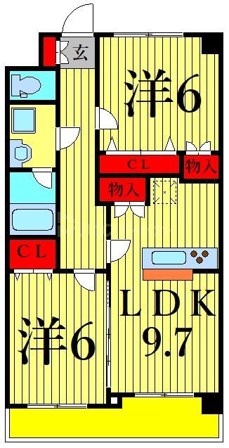 パルクヴェールの間取り写真