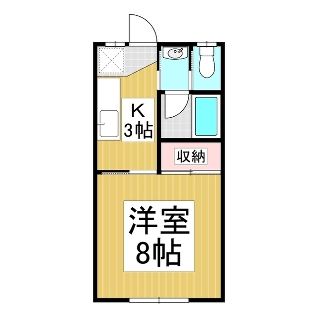 コーポ清水の間取り写真