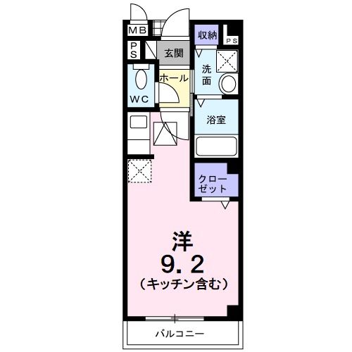 リオンBの間取り写真