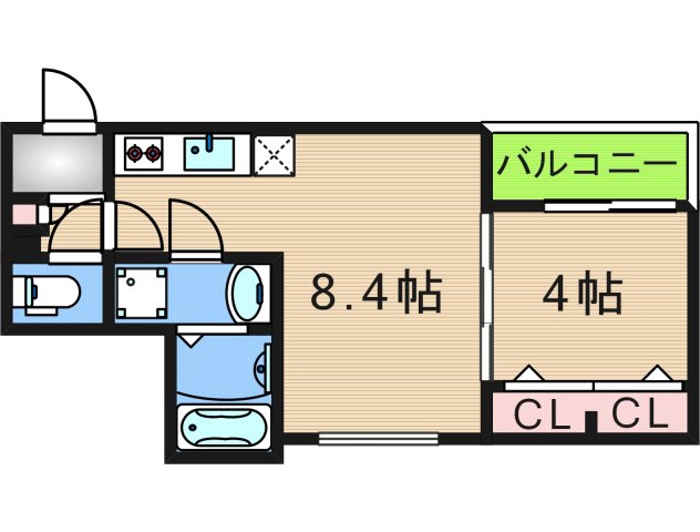 AVENIR住之江の間取り写真