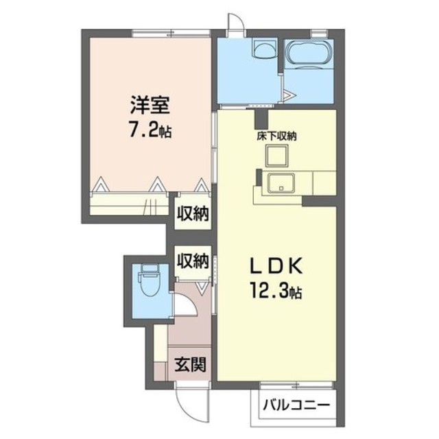 メゾンアンダルシアＢの間取り