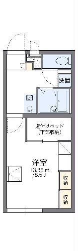 レオパレスクリスタル笠舞IIの間取り