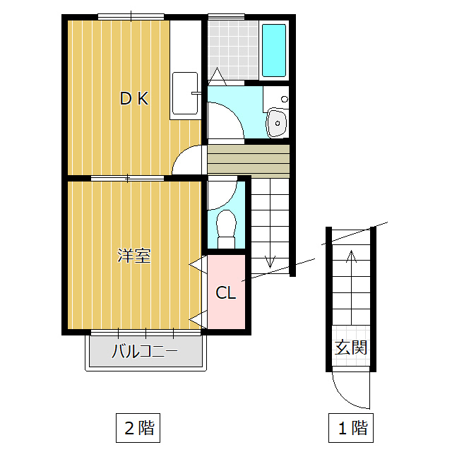 上新富町戸建の間取り