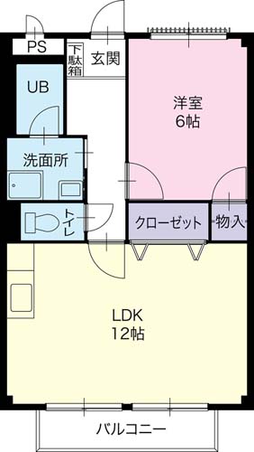 リバティ　ハイツＢの間取り