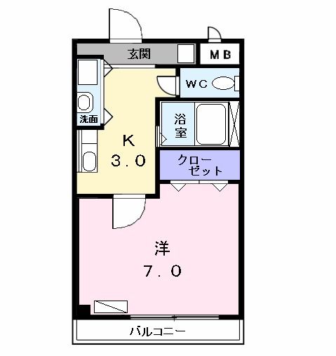 ビーライン千鳥の間取り