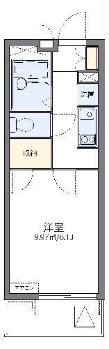 レオパレス樽崎の間取り