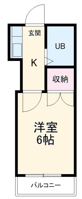 名古屋市天白区元植田のアパートの間取り