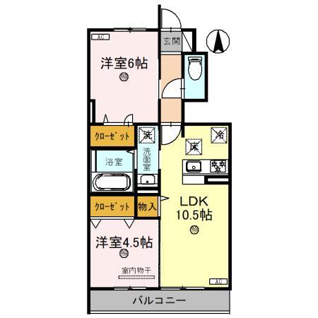 エスペランサ　ミヤマの間取り