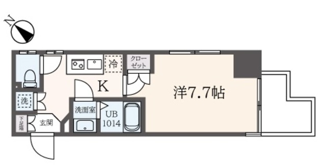 Ｆｉｅｒｔｅ中野の間取り