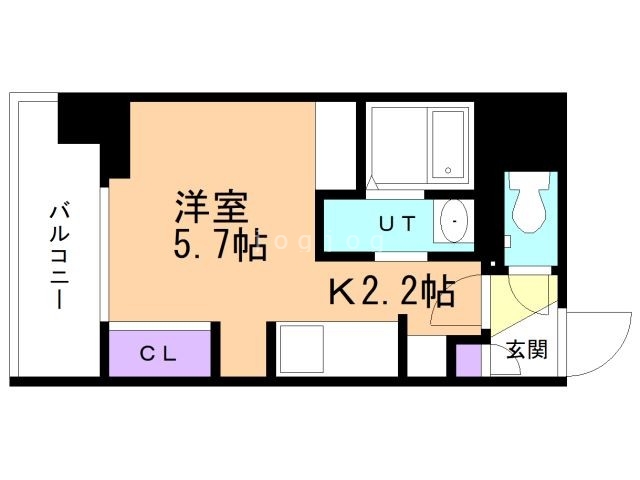 札幌市東区北十三条東のマンションの間取り