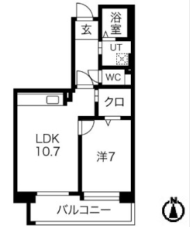 アクティ目黒駅前1号棟の間取り