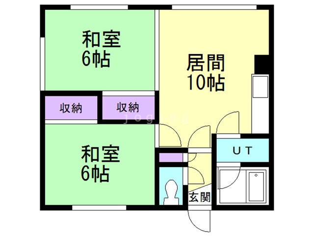 ハイツイナバの間取り